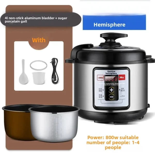 Smart Appointment Electric Pressure Cooker Home Use Mini Non-stick 3-4L Timed Multi-function Pressure Pot for Rice Cooking - Image 11