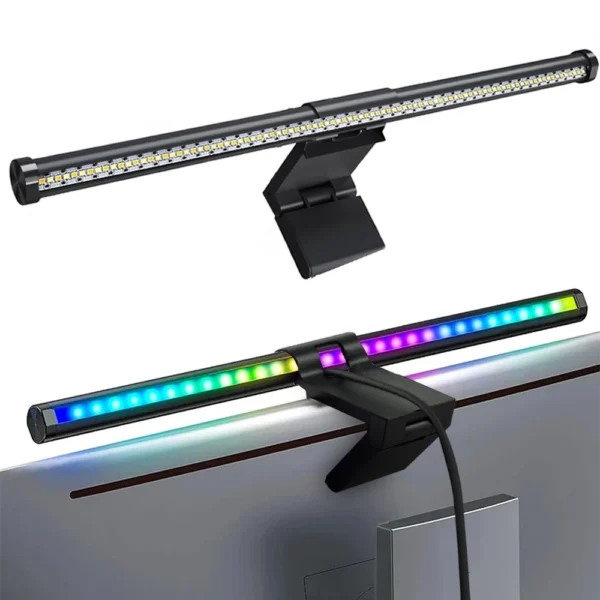 LED Monitor Light Bar Computer Screen Hanging Lights RGB  Atmosphere Table Lamp For Work Study Read Gaming Dimming Lighting 44cm - Image 14