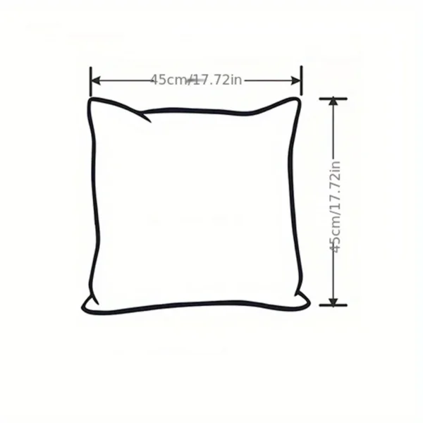 1pc Decorative Throw Pillow Cover For Living Room Bed Sofa,Soft Plush Square pillowcase,Cute Corduroy Lumbar Throw Pillow Case - Image 2