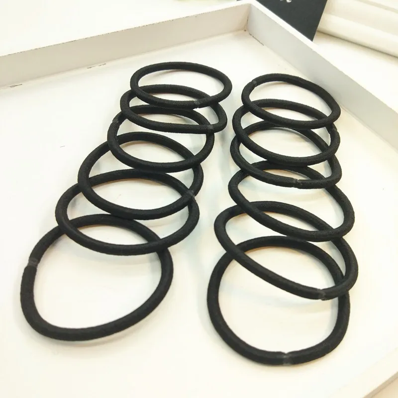 10/30/50pcs 4MM Black Ponytail Holder Elastic Hair Bands Scrunchies For Women Men Girl Lady Hairband Leagues Headband Accessory 4 10/30/50pcs 4MM Black Ponytail Holder Elastic Hair Bands Scrunchies For Women Men Girl Lady Hairband Leagues Headband Accessory - Image 4