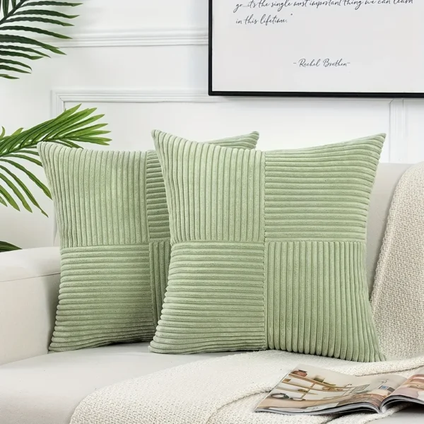 1pc Decorative Throw Pillow Cover For Living Room Bed Sofa,Soft Plush Square pillowcase,Cute Corduroy Lumbar Throw Pillow Case - Image 14