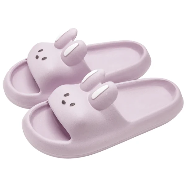 Cartoon Rabbit Slippers Soft Thick Sole Cute Slides Women Men Couples Summer Beach Sandals Bathroom Shower Non Slip Shoes - Image 11
