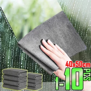 1/10Pcs Magic Cleaning Cloth Thickened Reusable Microfiber Glass Clean Towel Washable Lint-free Cleaning Rags for Kitchen Glass