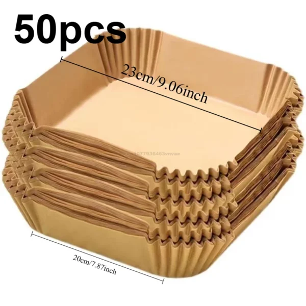 20cm Air Fryer Paper Liner Pastry Accessories Airfryer Cooking Baking Paper Tool Aerogrill Parchment Oven Disposable Dishes - Image 15