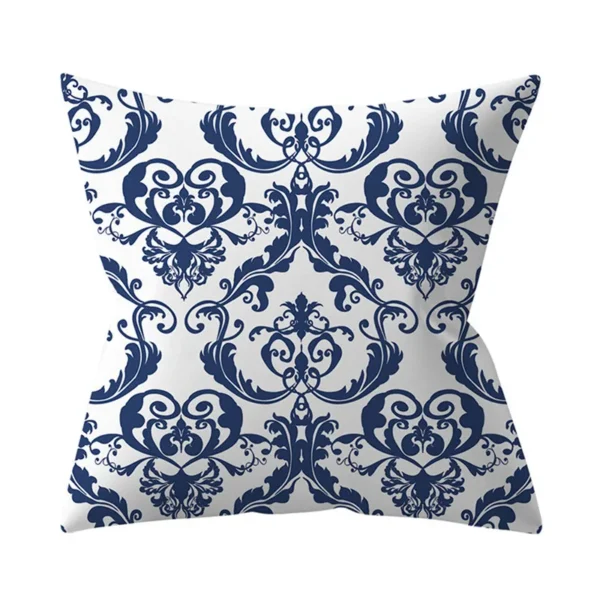 Navy Blue Mandala Nordic Geometric Pillowcase 45x45 Cushion Cover Decorative Pillow Sofa  Home Decor Polyester - Image 22