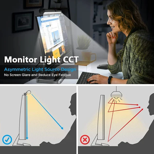 Screen LED Bar Desk Lamp PC Computer Laptop Screen Lamp Hanging Light Bar Table Lamp For LCD Monitor Office Study Reading Light - Image 6