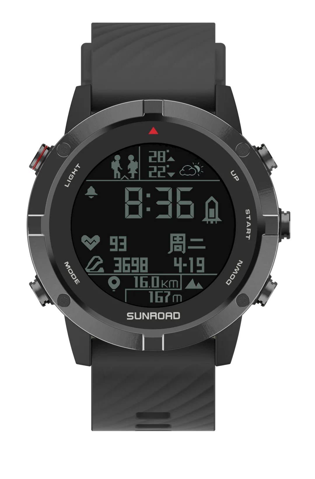 SUNROAD New FR934 GPS Outdoor Compass Watch Cross-country Riding Mountaineering Track Hard APP Download Play store For Andriod 2 SUNROAD New FR934 GPS Outdoor Compass Watch Cross-country Riding Mountaineering Track Hard APP Download Play store For Andriod - Image 2
