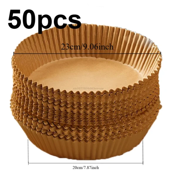 20cm Air Fryer Paper Liner Pastry Accessories Airfryer Cooking Baking Paper Tool Aerogrill Parchment Oven Disposable Dishes - Image 14