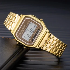 Retro Square Electronic Watches Digital Display Women Men Watch Rose Gold Silver Luxury Ladies Wristwatches Relojes Para Mujer