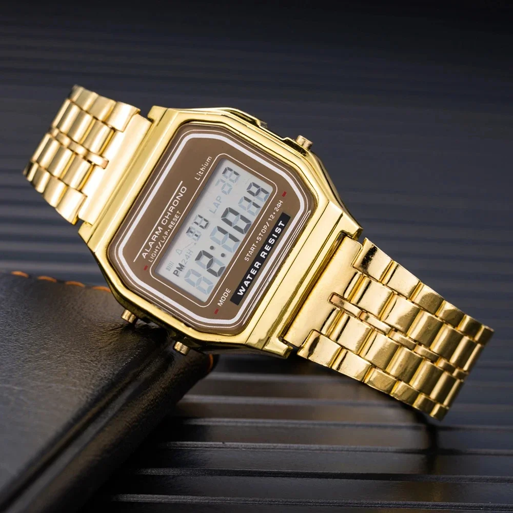 Retro Square Electronic Watches Digital Display Women Men Watch Rose Gold Silver Luxury Ladies Wristwatches Relojes Para Mujer 1 Retro Square Electronic Watches Digital Display Women Men Watch Rose Gold Silver Luxury Ladies Wristwatches Relojes Para Mujer