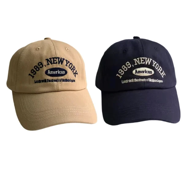 Korean Retro Baseball Hat Women's Autumn Winter Versatile Ins Street Letter Embroidered Caps Summer Couple Men Official Website - Image 11