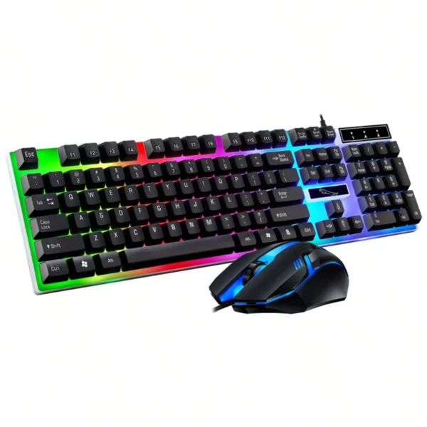 Glow Mechanical Feel Wired Keyboard and Mouse Set, ergonomic design, suitable for both gaming and office use - Image 7