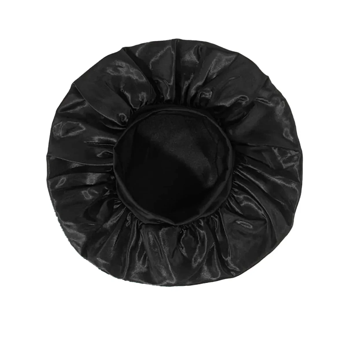 Women Satin Bonnet Hair Bonnet for Sleeping Hair Care Silk Bonnets Solid Wide-brimmed Sleeping Hat with Elastic Soft Band 2 Women Satin Bonnet Hair Bonnet for Sleeping Hair Care Silk Bonnets Solid Wide-brimmed Sleeping Hat with Elastic Soft Band - Image 2