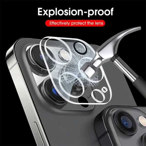 2Pcs Camera Protector Case For Iphone 17 15 16 Pro Max Tempered Glass Rear Lens Cover For Iphone 17 Pro 16Pro 15Pro 17 16 ProMax - Image 4