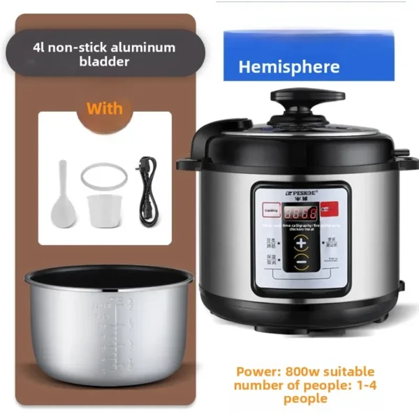 Smart Appointment Electric Pressure Cooker Home Use Mini Non-stick 3-4L Timed Multi-function Pressure Pot for Rice Cooking - Image 14