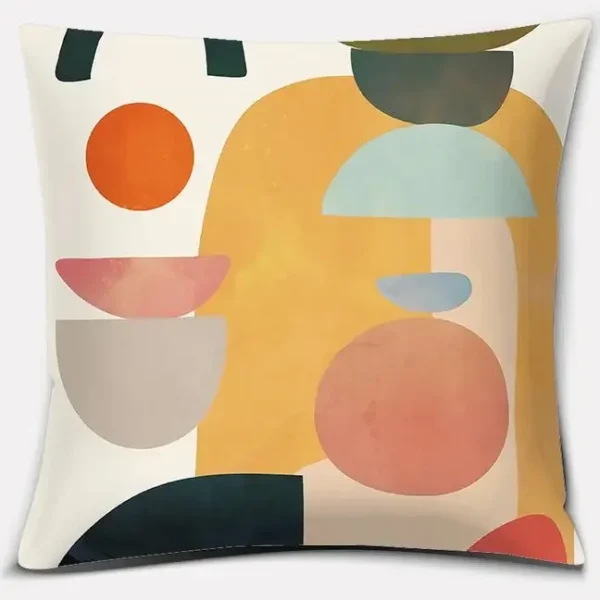 2023 Brown Green Abstract Series Pillow Gift Home Office Decoration  Bedroom Sofa Car Cushion Cover case 45x45 - Image 8
