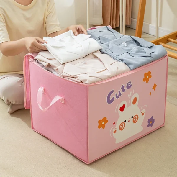 Cube Folding Toys Storage Box Kids Toys Organizer Box Felt Cloth Fabric Storage Basket For Cartoon Animal Nursery Toy Bins Home - Image 6