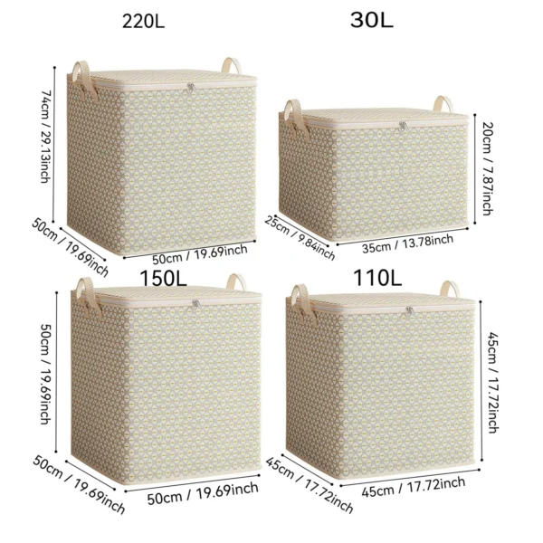 Large Capacity Storage Bag Moisture-proof Storage Box Moving Packing Clothes Organizer Durable Dust-Proof Storage Box Supplies - Image 6