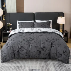 3pcs Zhusheng Kongye Pattern Print Duvet Cover Set, Soft Skin-Friendly Bedding Set Includes 1 Duvet Cover And 2 Pillowcases