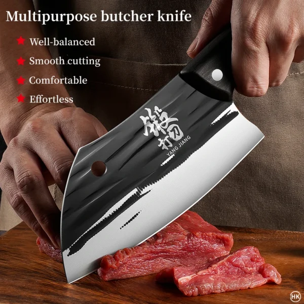 Stainless steel forged kitchen knife, multifunctional kitchen knife, vegetable and meat kitchen cutting tool U9195 - Image 2