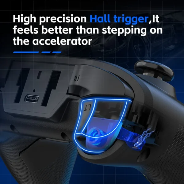 G6 Mobile Game Controller For Switch/IOS/Andriod/PC Support Streaming media/cloud Game Mobile Phone GamePad Hall effect joystick - Image 2