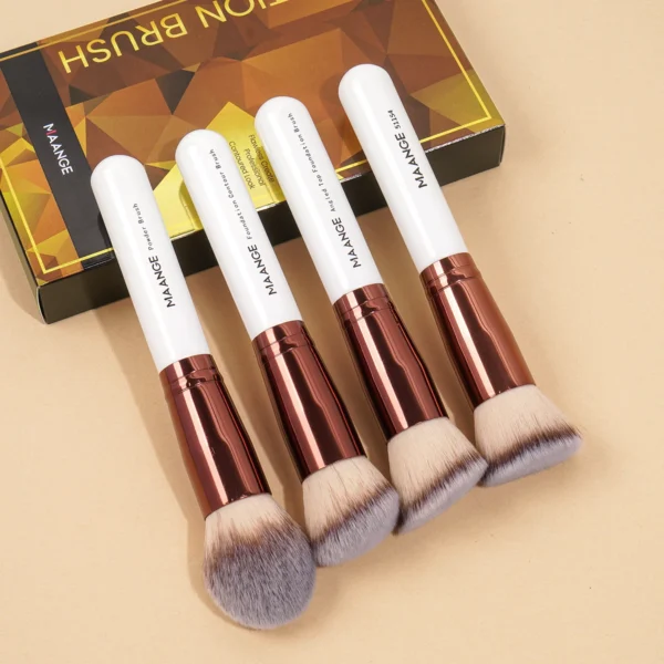 Makeup Brushes Kit 4pcs with Case Foundation Concealer Powder Makeup Brush Soft Fluffy Bristles Big Cosmetic Brushes Set Beauty - Image 6