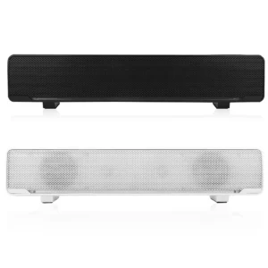 USB Wired Soundbar Music Player Bass Surround Sound Box 3.5mm Input for PC Cellphones
