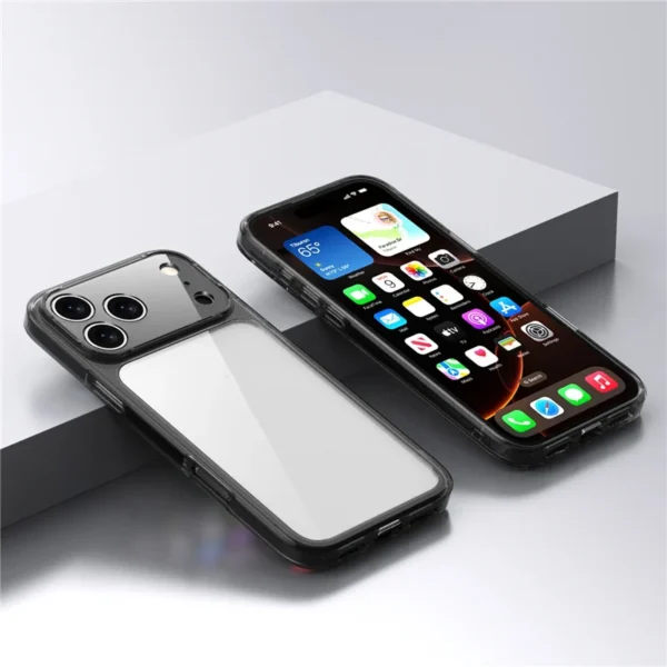 Luxury Hybrid Transparent Shockproof Phone Case For iPhone 17 Pro Max 17 Air 17Pro Max Clear Hard Acrylic Protective Back Cover - Image 7