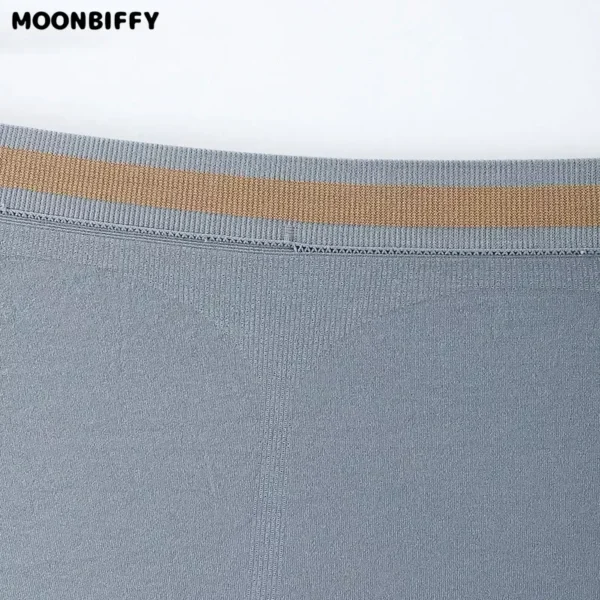2024 NEW Men's Panties Seamless Breathable Mid Waist Traceless High Elastic Male Underpants Nylon Underwear Comfortable Boxers - Image 5
