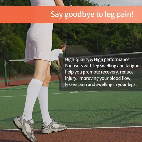 58 Styles 3 Pairs/Pack Compression Socks Knee High 30MmHg  Women Men Sports Socks Edema Diabetes Varicose Veins Running Socks - Image 4