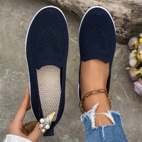 Summer New Women's Mesh Slip-On Casual Shoes Breathable Comfortable Fashionable One-Step Shoes Easy to Wear And off Shoes - Image 14