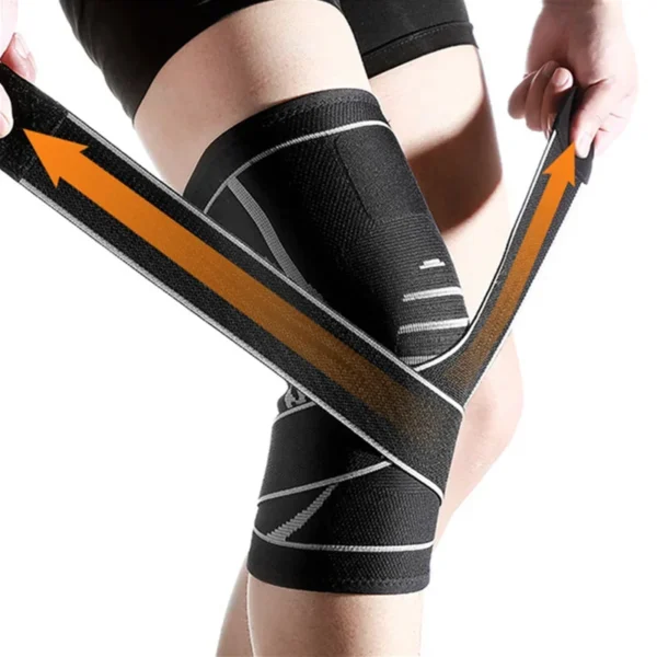 1PCS Adjustable Sports Knee Pad Knee Pain Relief Patella Stabilizer Brace Support for Hiking Soccer Basketball Running Sport - Image 4