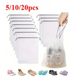 Home 47 5/10/20PCS Storage Drawstring Bag, Environmentally Friendly Miscellaneous Storage Bag, Travel Bag, Waterproof Storage Bag