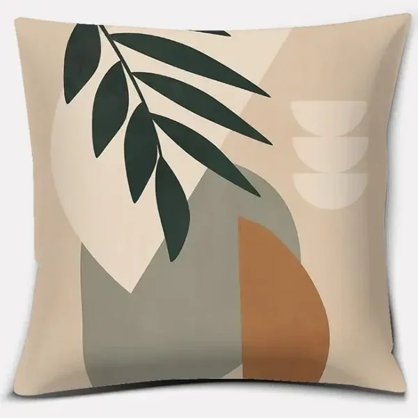 2023 Brown Green Abstract Series Pillow Gift Home Office Decoration  Bedroom Sofa Car Cushion Cover case 45x45 - Image 6