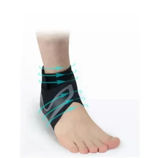 Ankle Support Brace,Elasticity Free Adjustment Protection Foot Bandage,Sprain Prevention Sport Fitness Guard Band - Image 2