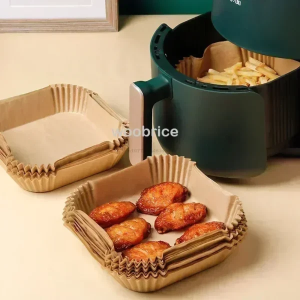 20cm Air Fryer Paper Liner Pastry Accessories Airfryer Cooking Baking Paper Tool Aerogrill Parchment Oven Disposable Dishes - Image 6