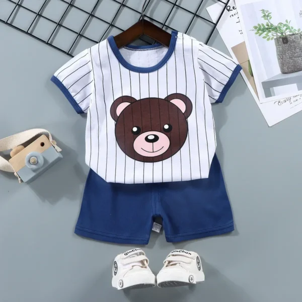 Children's Sets mother Kids Clothes Boys Girl T-shirt Shorts 2PCS Summer Cotton Short sleeve Baby Children Clothing Toddler Suit - Image 8