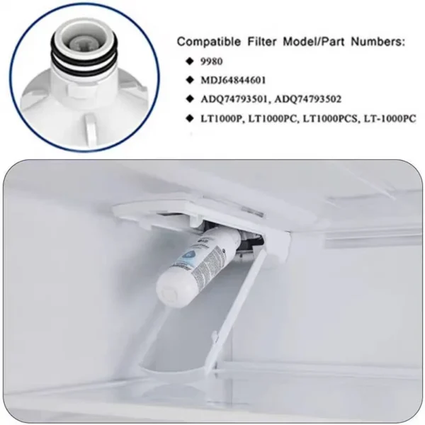 Refrigerator Water Filter accessories For LG LT1000P Compatible With ADQ74793501,ADQ74793502,MDJ64844601,AGF80300704,ADQ75795105 - Image 5