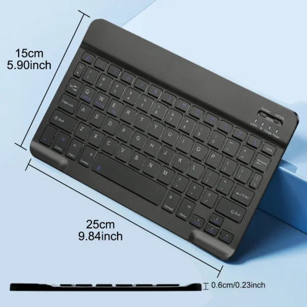 Bluetooth-Compatible Wireless Keyboard Rechargeable Wireless Gaming Keyboard For iOS Android Windows Smart Phone ipad PC Laptop - Image 6