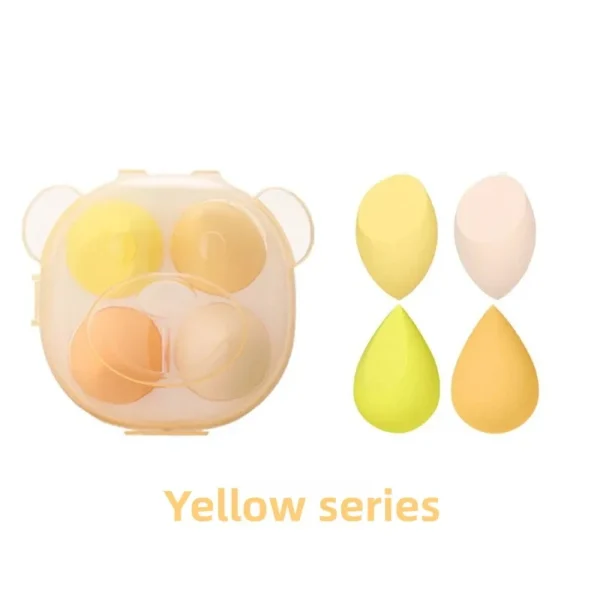 4-Pack Multifunctional Beauty Blenders, for Foundation, Cream & Liquid Cosmetics, Ultra-Soft Makeup Sponges with Storage Case - Image 17