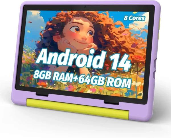 URAO 10 Inch Cartoon Pattern Kids Tablet Android Octa-Core 8GB RAM 64GB ROM Learning Education Games Tablets Children's Gifts - Image 7