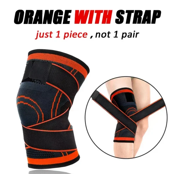1PCS Adjustable Sports Knee Pad Knee Pain Relief Patella Stabilizer Brace Support for Hiking Soccer Basketball Running Sport - Image 8