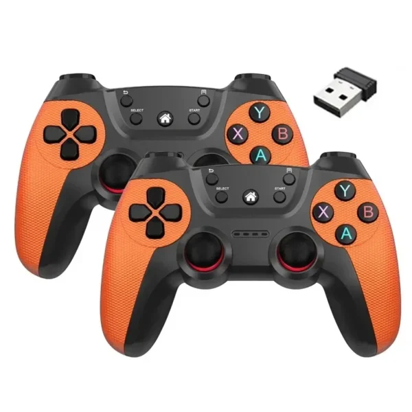 BOYHOM Wireless doubles game Controller For Linux/Android phone For Game Box Game stick PC Smart TV Box 2.4G gamepad Joystick - Image 5
