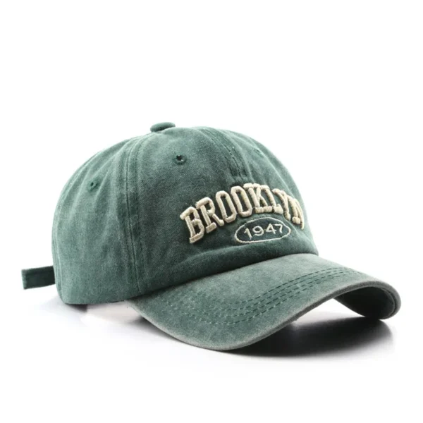 Retro brooklyn Letter Embroidery Baseball Caps Spring Summer Men Women Cotton Adjustable Casual Hat Hip Hop Streetwear Sun Hats - Image 12