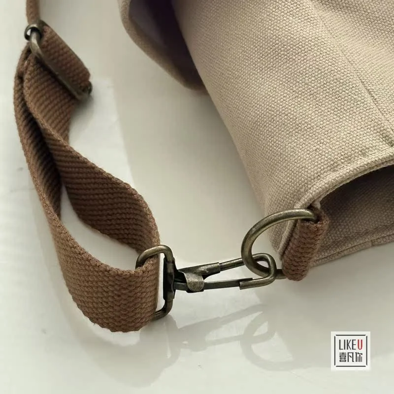 Original Thickened Multi-Pocket Japanese-Style Tote Canvas Bag Casual Student Computer Simple Handbag Shoulder Crossbody School Bag 5 Original Thickened Multi-Pocket Japanese-Style Tote Canvas Bag Casual Student Computer Simple Handbag Shoulder Crossbody School Bag - Image 5