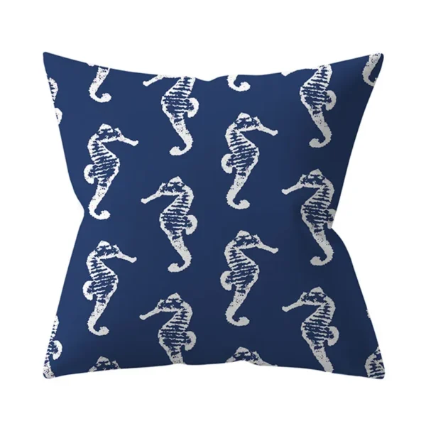 Navy Blue Mandala Nordic Geometric Pillowcase 45x45 Cushion Cover Decorative Pillow Sofa  Home Decor Polyester - Image 31