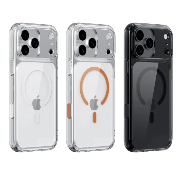 Active Touch Camera Button Original Clear Magsafe Case For iPhone 17 Air 17Pro 17Pro Max Wireless Charge Shockproof Hard Cover - Image 2