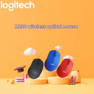 M280 wireless optical mouse, portable office and home computer game USB receiver, battery durable mouse