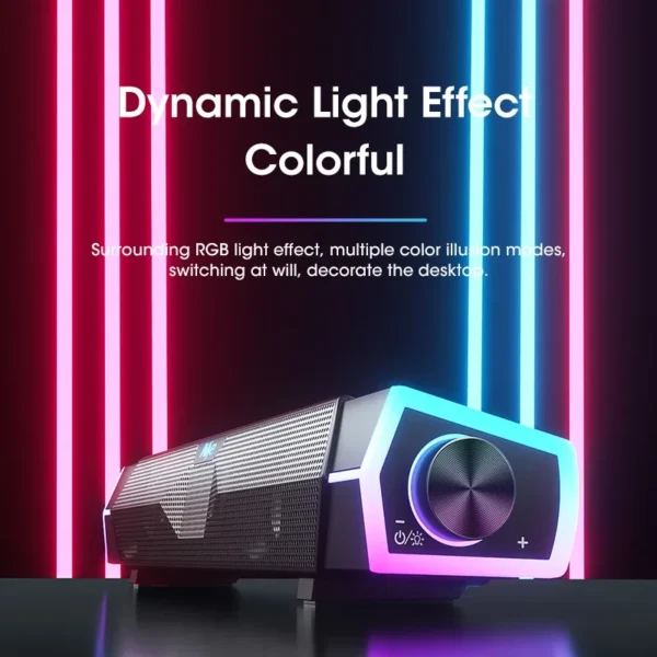 4D Computer Speakers Bluetooth 5.0 Wired Loudspeaker Surround Soundbar Speaker Stereo Subwoofer Sound bar for Laptop Notebook PC - Image 2