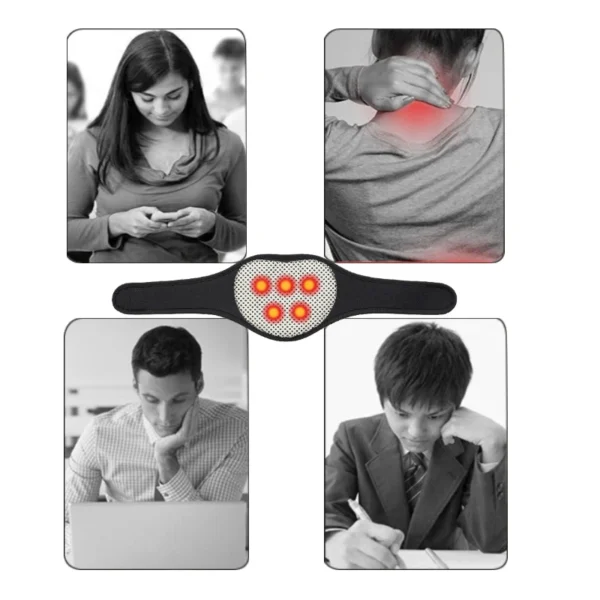 1Pcs Shiatsu Neck and Shoulder Massager Heated Back Massager Deep Kneading Massage Pillow For Neck Body Health Care - Image 4